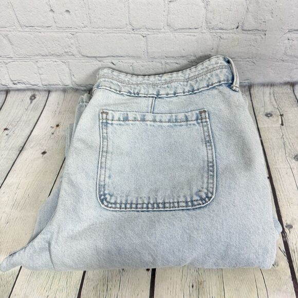 Aeropostale Jeans Women Size 10 R Cargo Light Blue Wide Leg Baggy Loose Skater - Picture 2 of 13